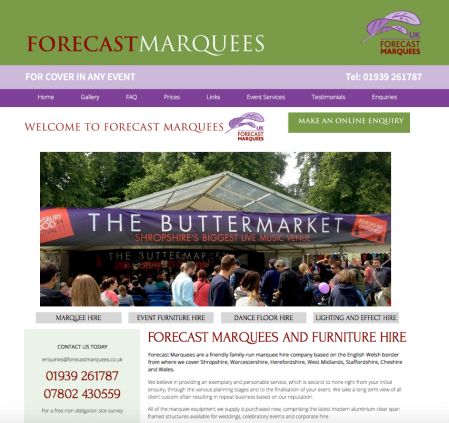 Forecast Marquees